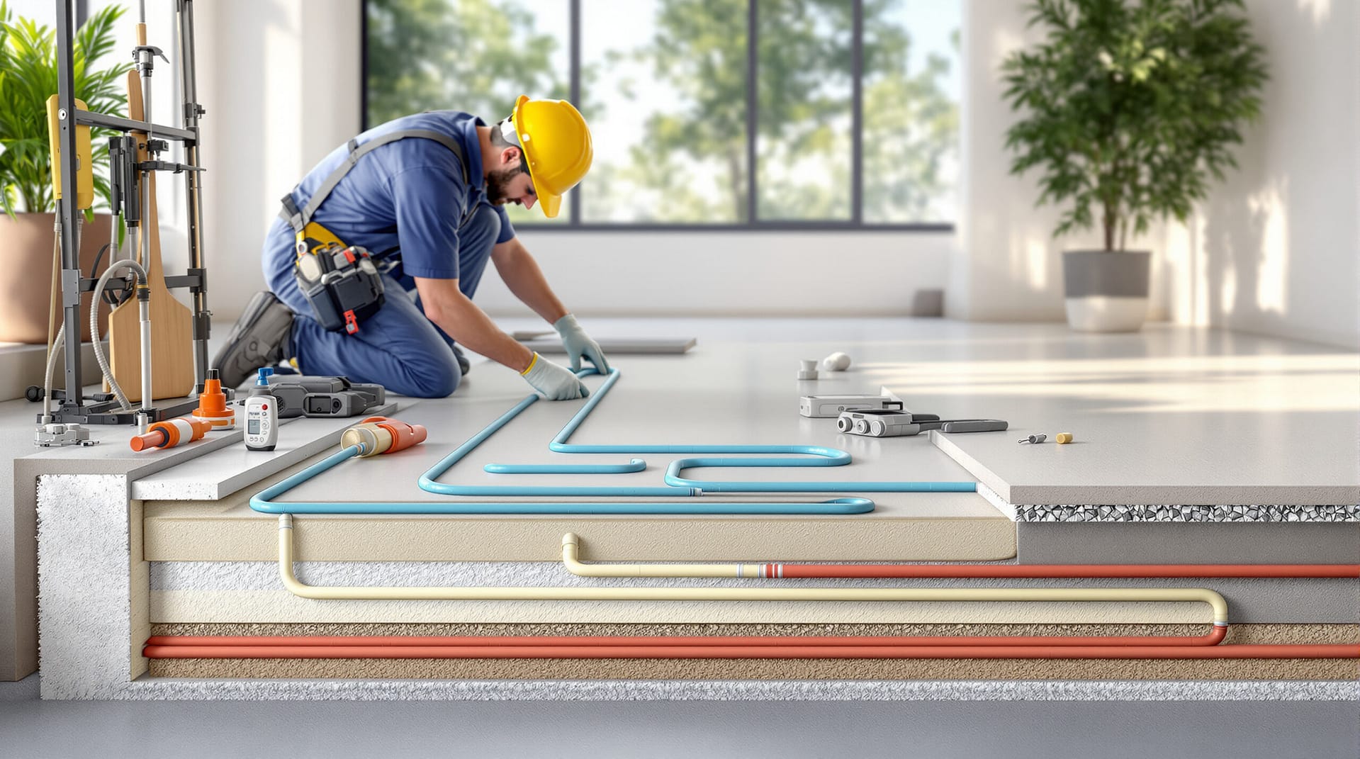 Installer Un Chauffage Par Le Sol
