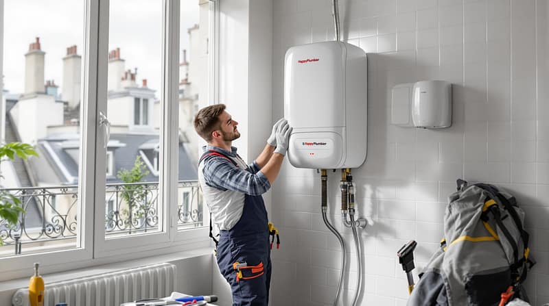 installation chauffe-eau à paris : découvrez nos prix compétitifs, tarifs transparents et obtenez un devis gratuit. avec happyplombier, profitez d'un service rapide et professionnel, nous nous occupons de tout !
